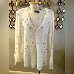Wooden Ships Ivory V-Neck Sweater ⭐️⭐️